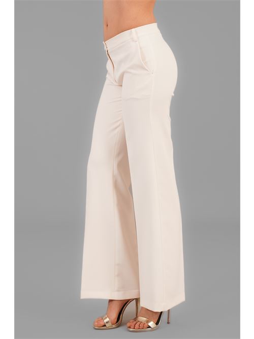 Pantalone in cady Double C | G080-113BIANCO